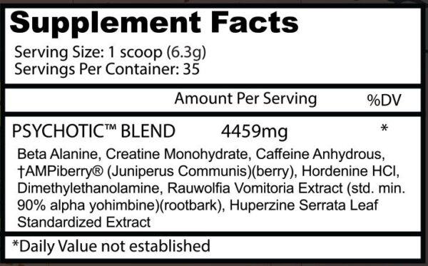 PSYCHOTIC Pre Workout - Image 2